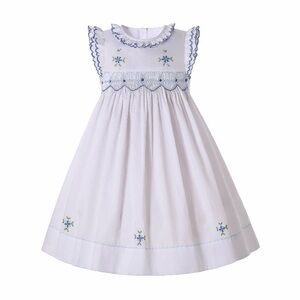 Pettigirl Baby Infant Toddler Girl Hand Smocked Embroidery Dress‎ Outfit size 2T
